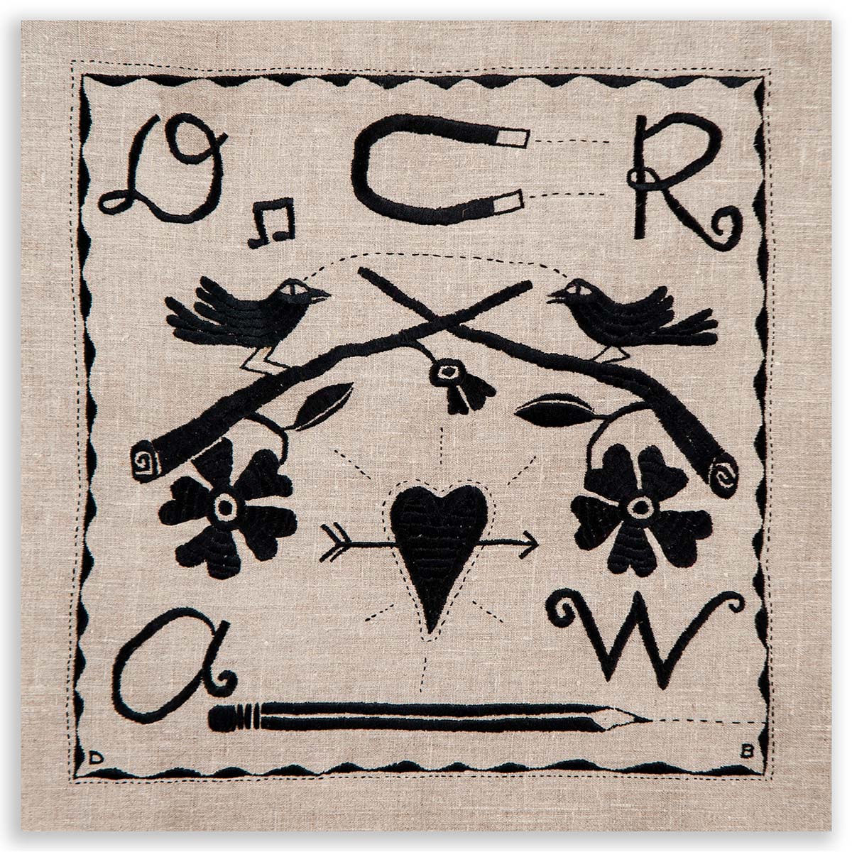 Deborah Baker's Embroidered Hearts