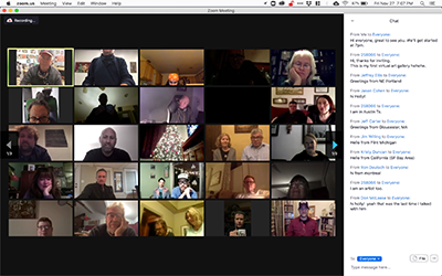 Jon Langford - Zoom Art Opening