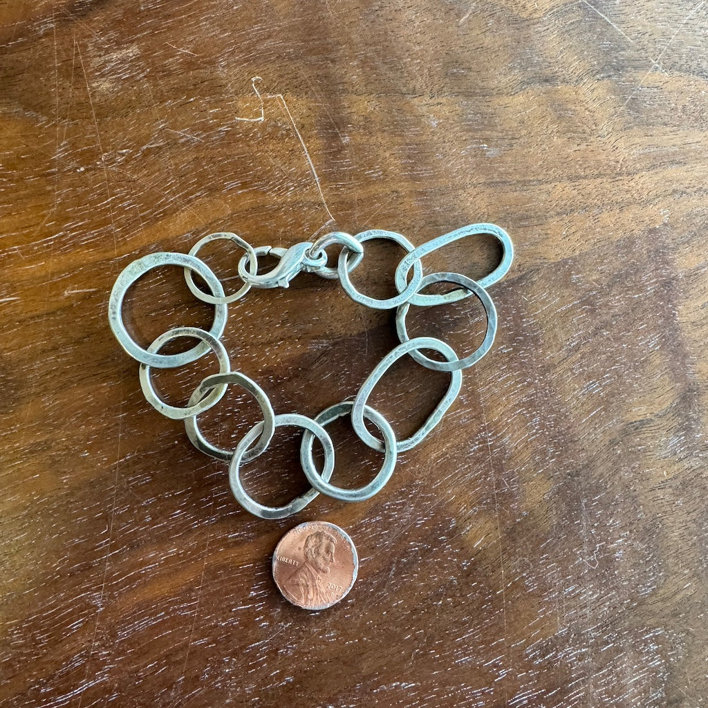 Silver Circle Chain Bracelet Margaret Sullivan