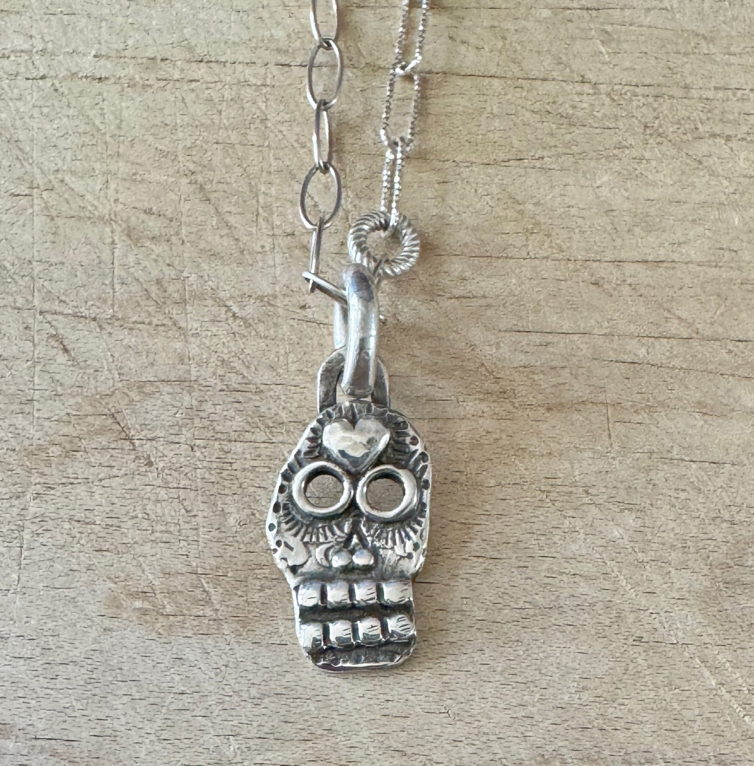 Oblong Chunky Skull Necklace Margaret Sullivan