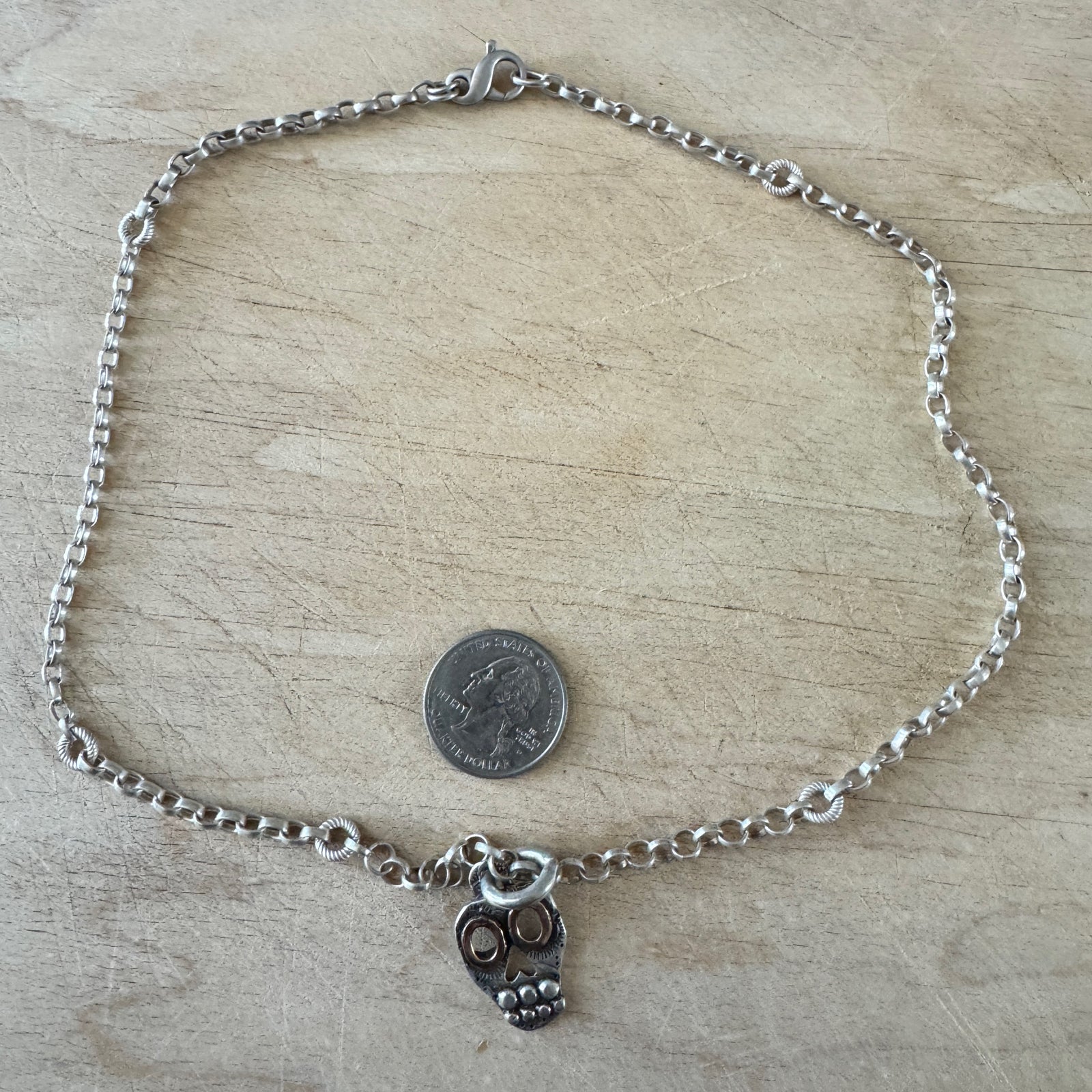 Bronze Eyes Skull Necklace Margaret Sullivan