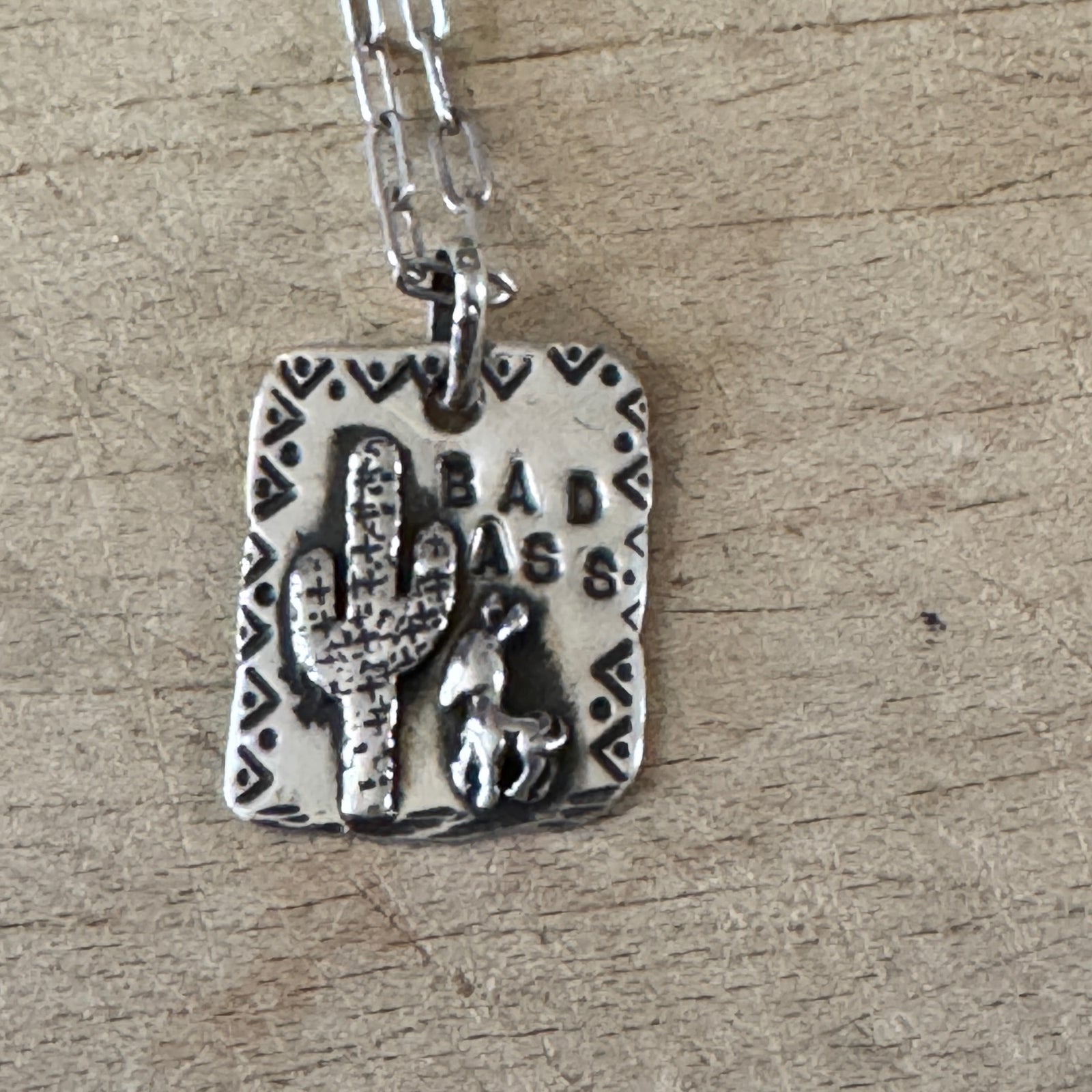 Silver Bad Ass Necklace Margaret Sullivan