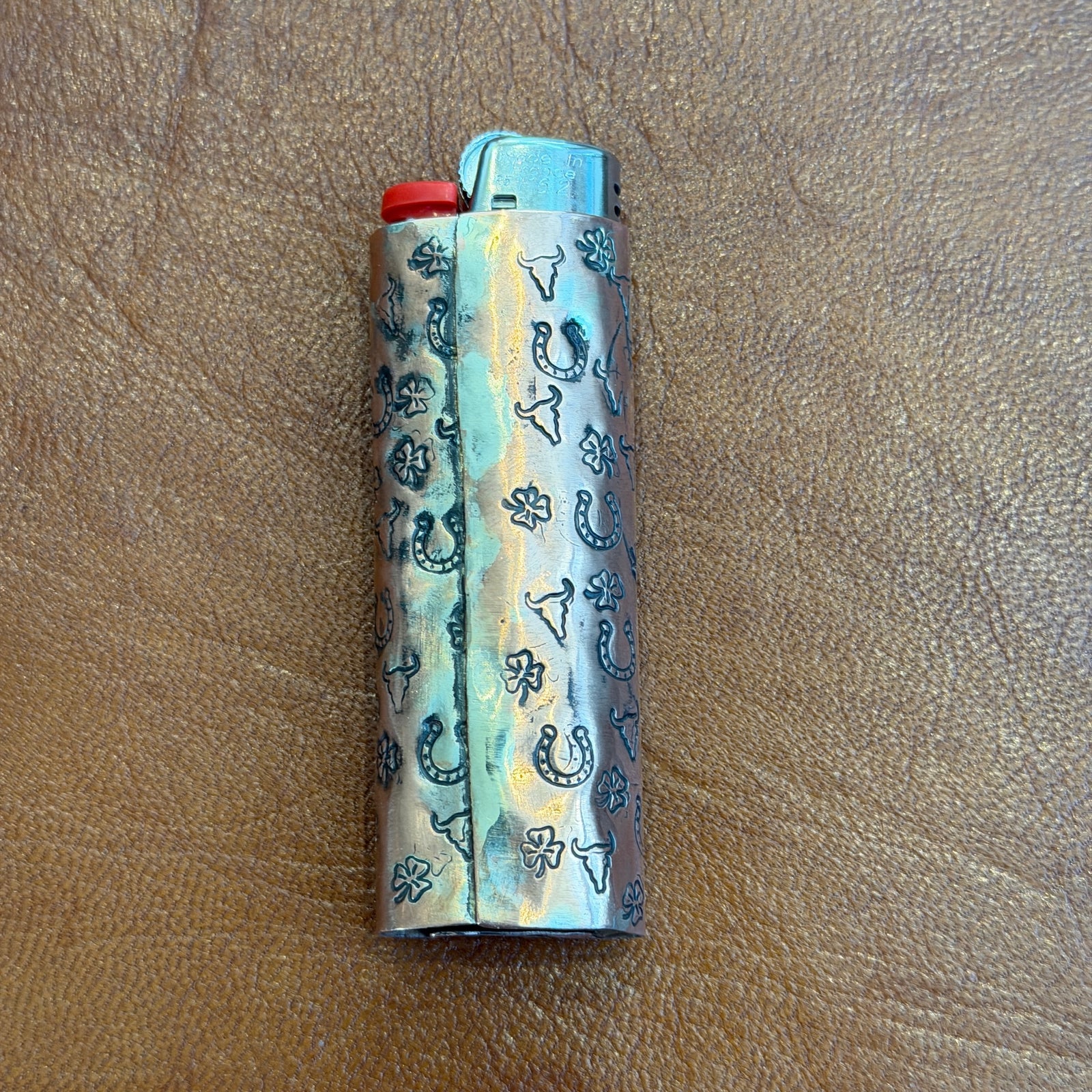 Silver Copper Lighter - Top Hand Margaret Sullivan