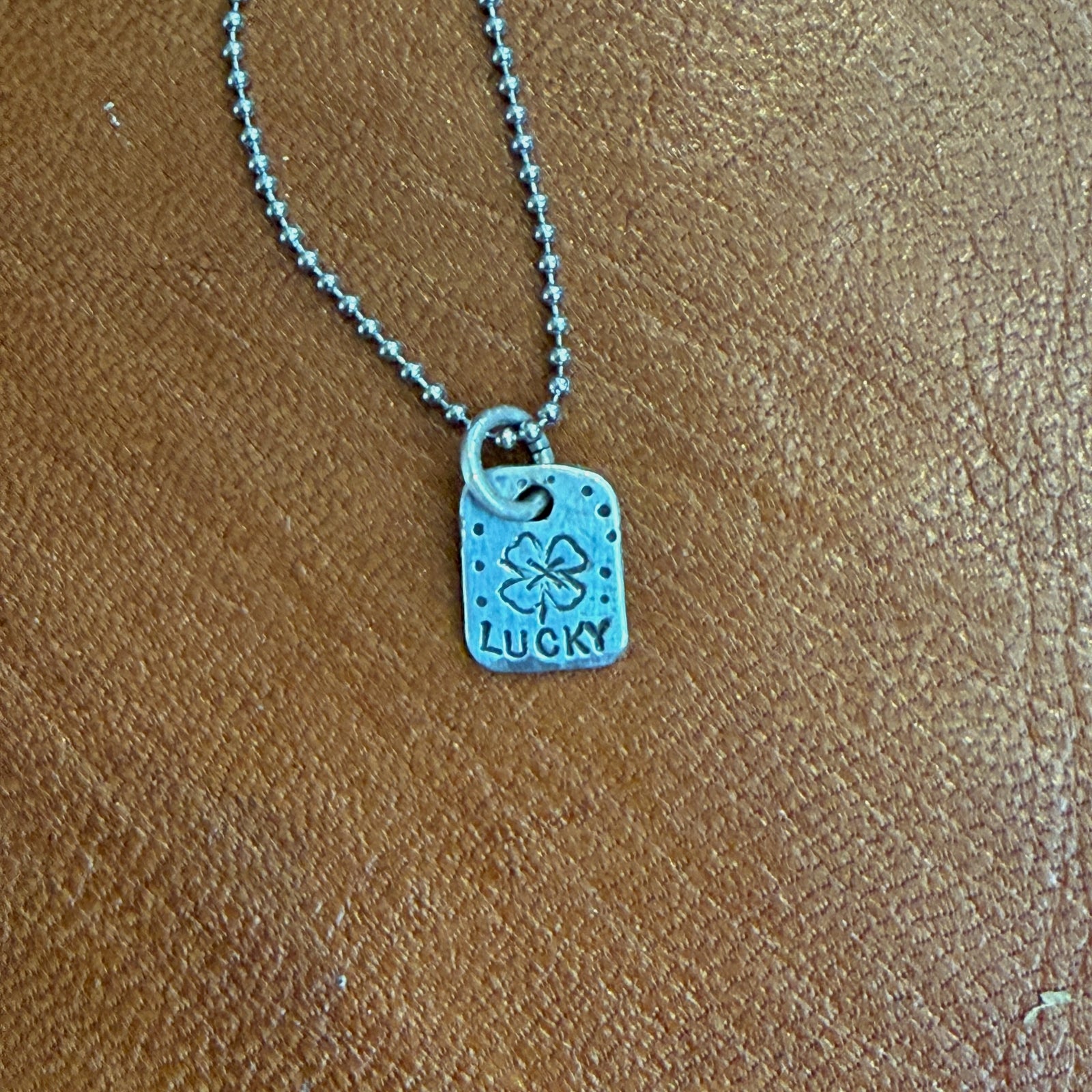 Silver Brass Charm Necklace - Lucky Margaret Sullivan