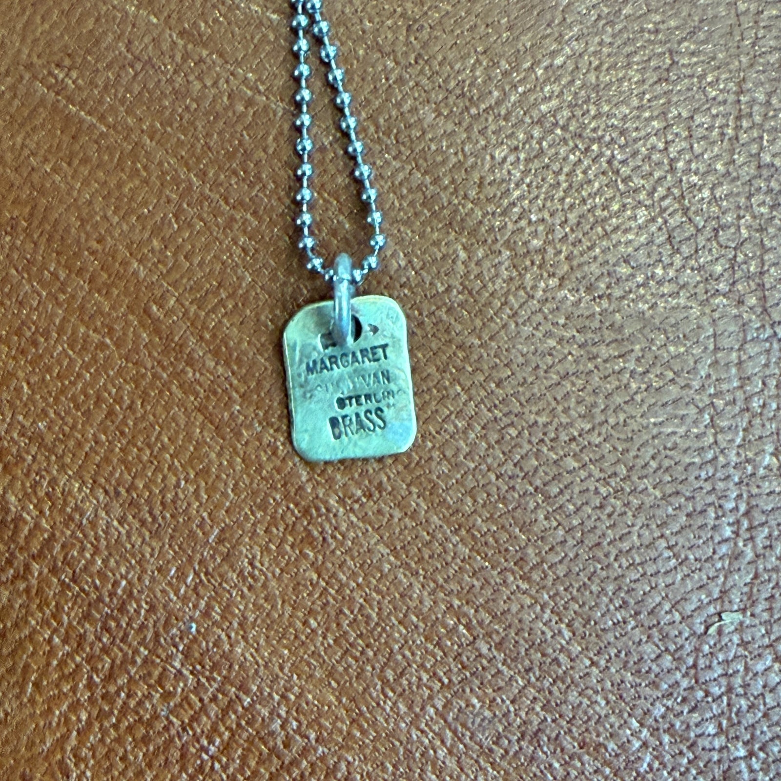 Silver Brass Charm Necklace - Lucky Margaret Sullivan