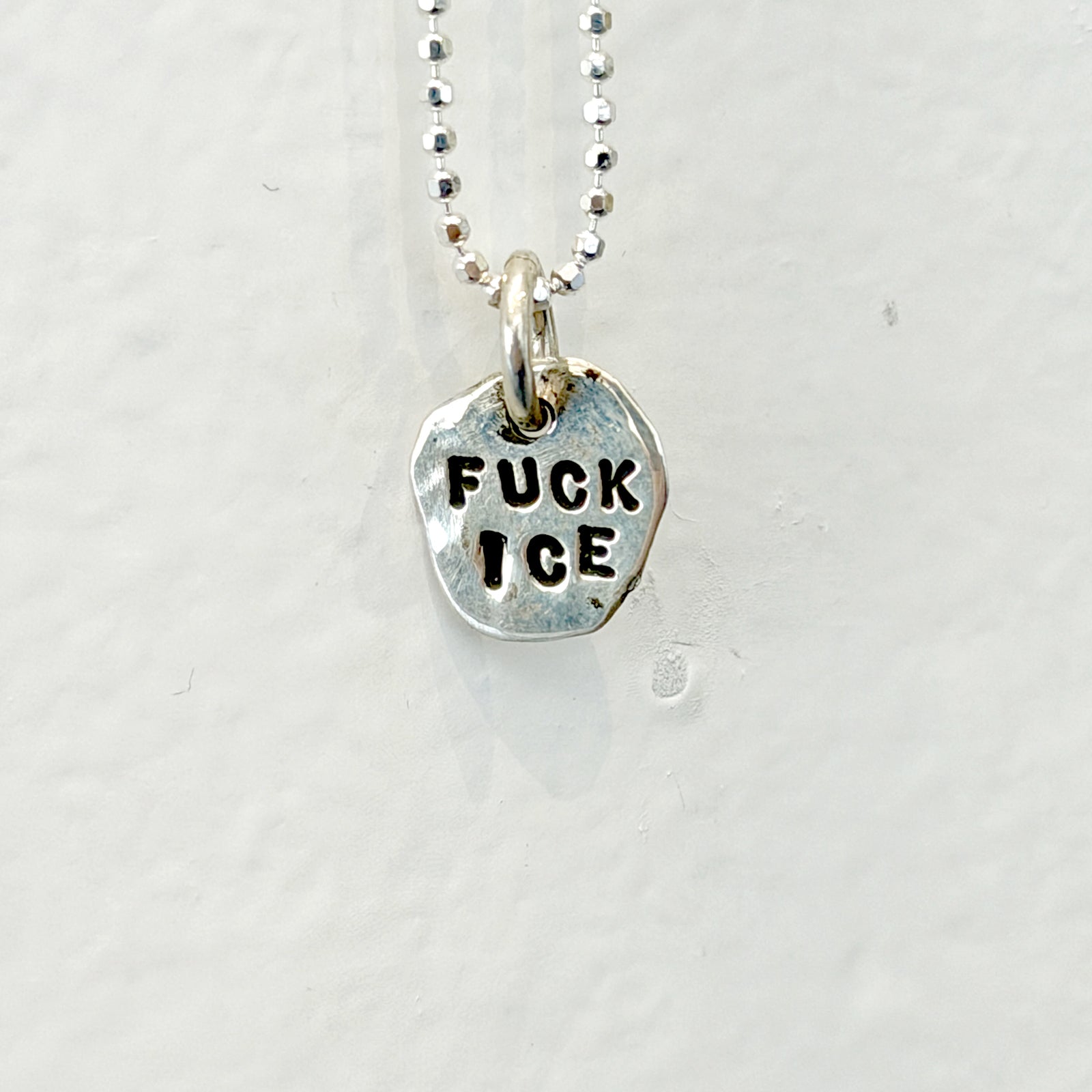 Tiny Fuck Ice Necklace Margaret Sullivan