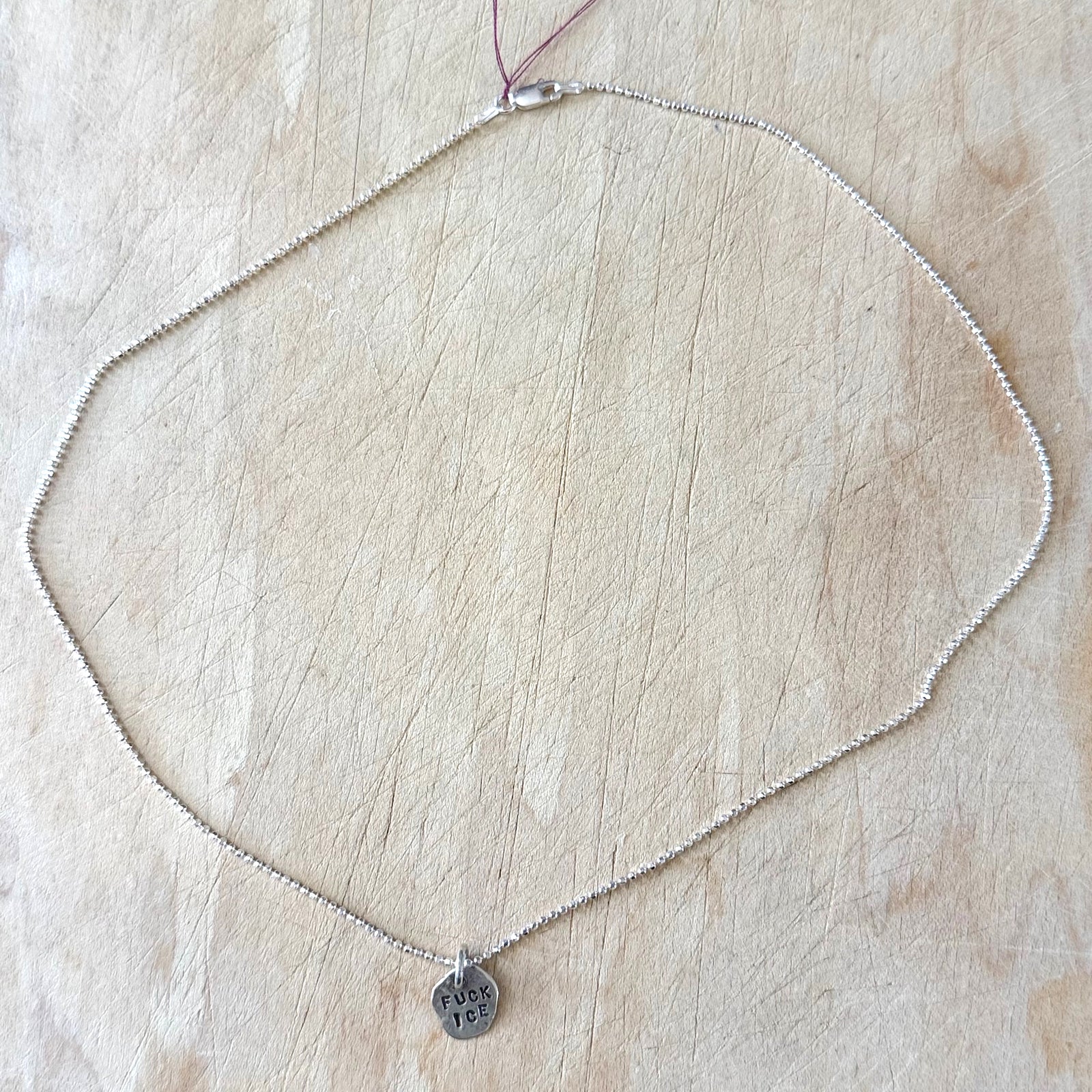 Tiny Fuck Ice Necklace Margaret Sullivan