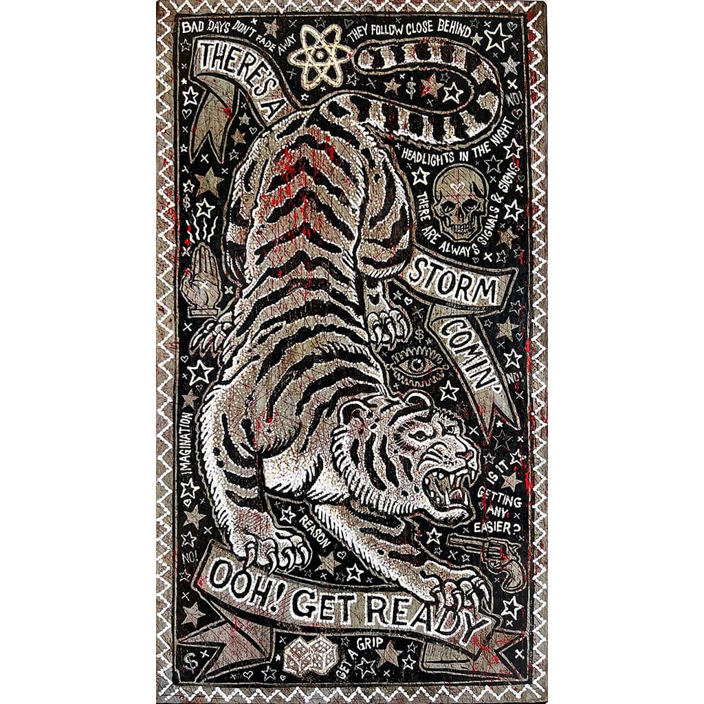 Storm Comin' Ooh! Get Ready - Large Print Jon Langford