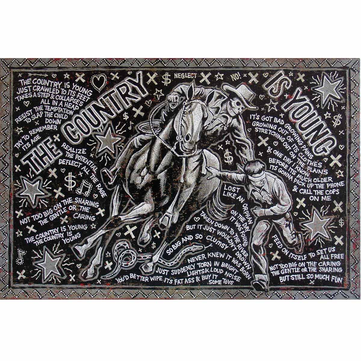 The Country Is Young - Song Paintings Print # 2 Jon Langford