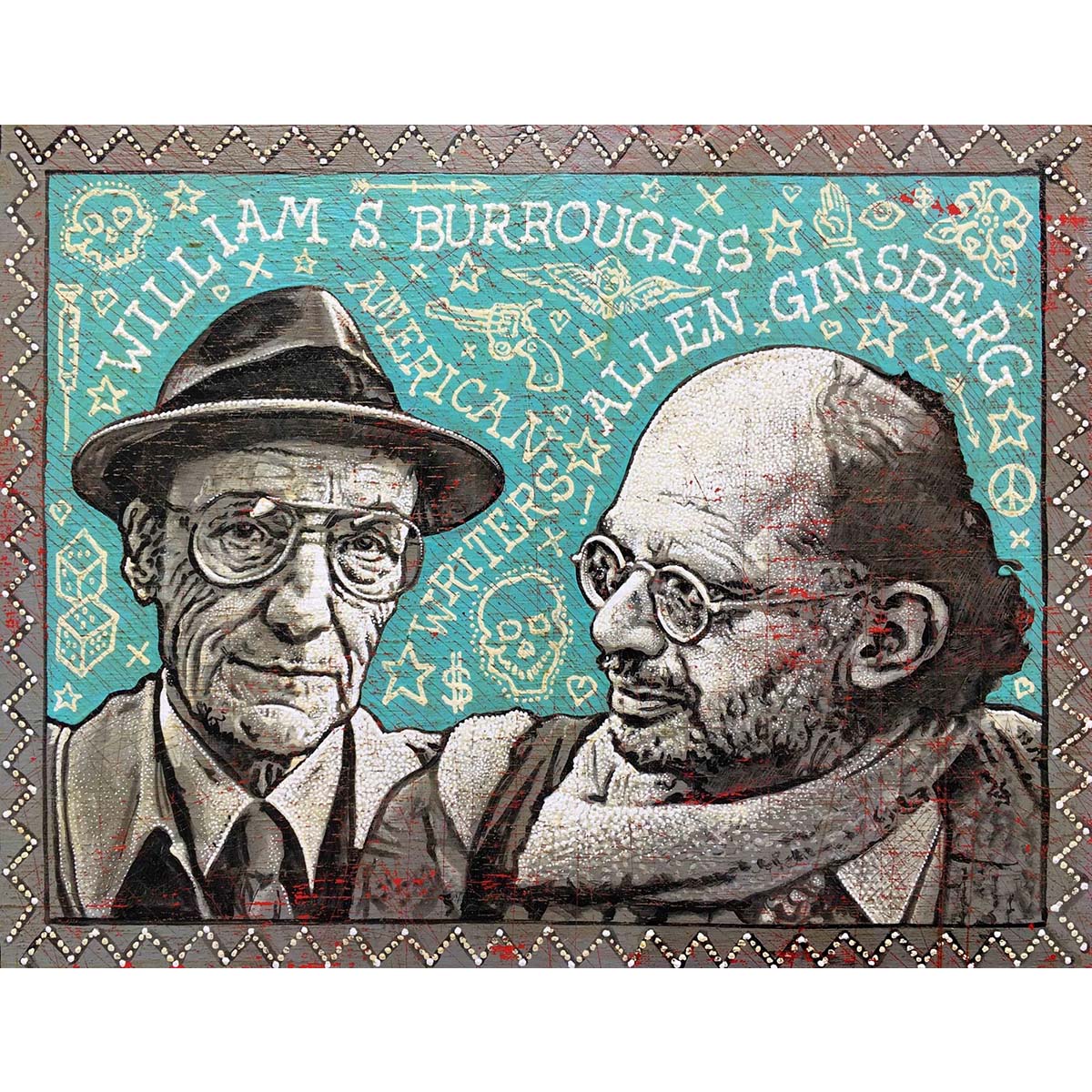 Burroughs And Ginsberg Jon Langford