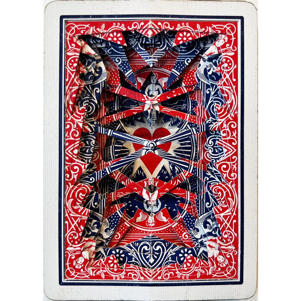 Carved Cards - Red & Blue Dan Levin