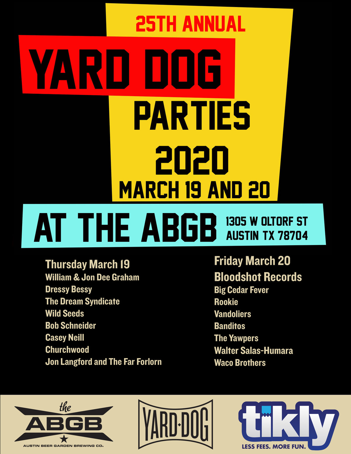 Yard Dog Parties 2020