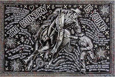 Jon Langford's Song Paintings, #2