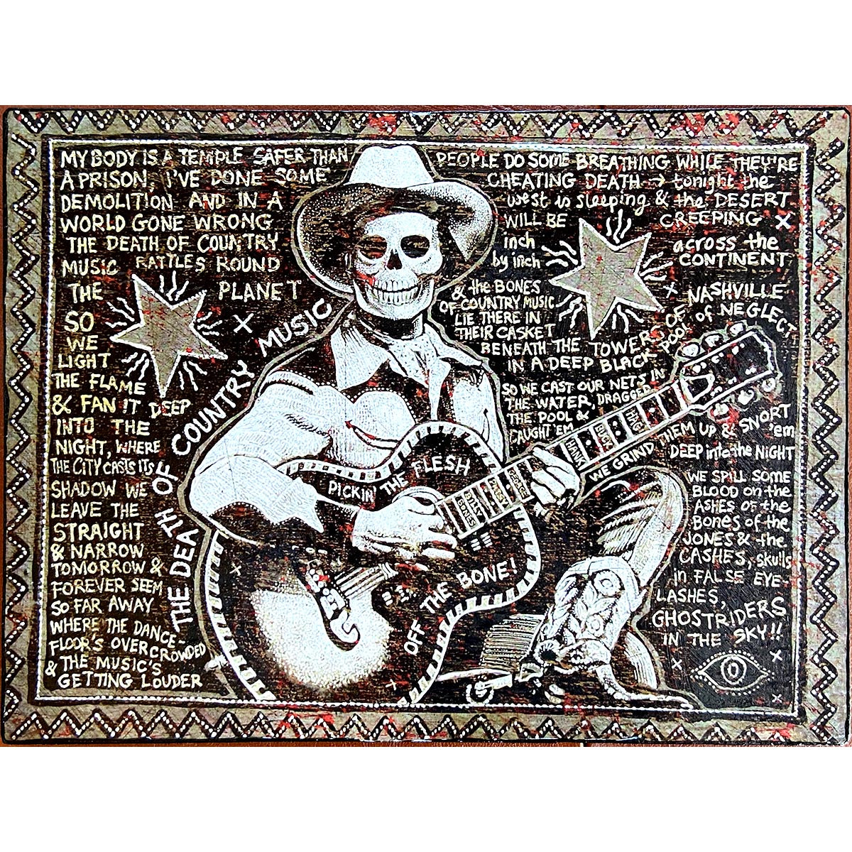 Jon Langford - Song Painting #7: Death Of Country Music