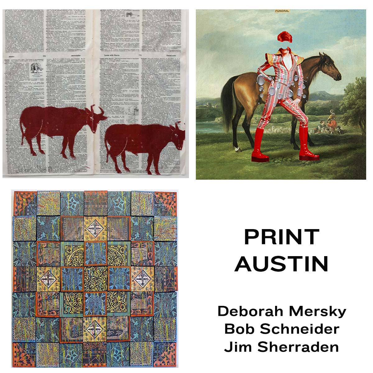 Print Austin: Deborah Mersky, Bob Schneider, Jim Sherraden