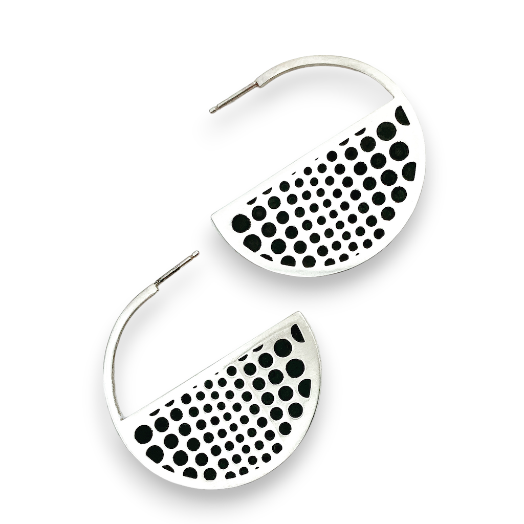 Geo Dot Half Moon Hoop Erika Novak