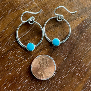 Small Turquoise Hoop Earrings Margaret Sullivan
