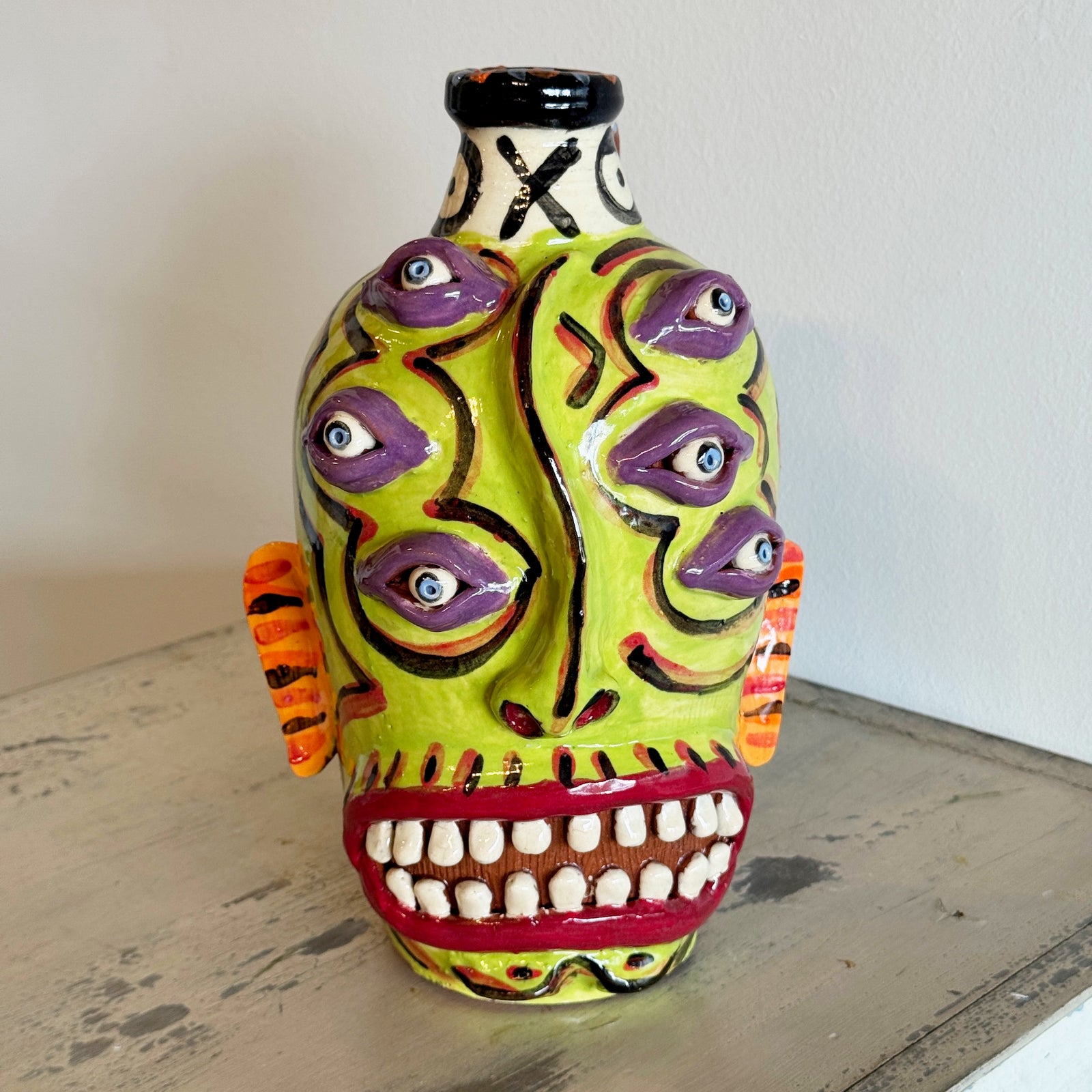 Green 6 Eyes Carl Block