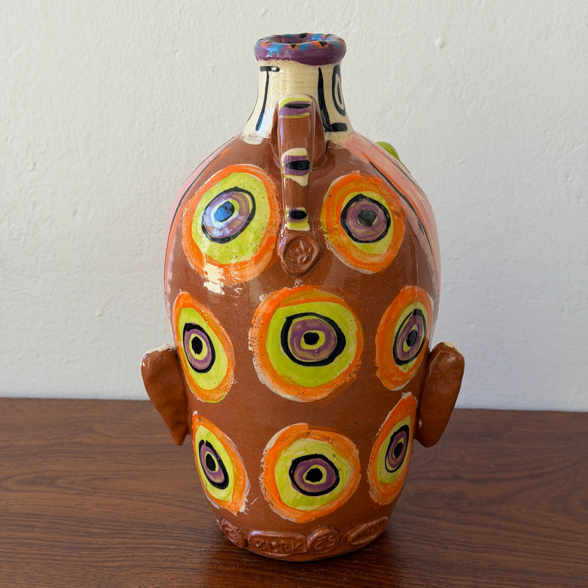 Pink 6 Eyes 2 Mouths