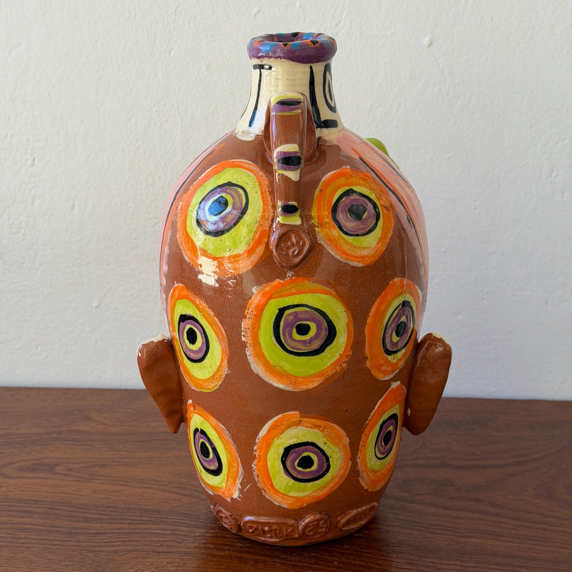 Pink 6 Eyes 2 Mouths