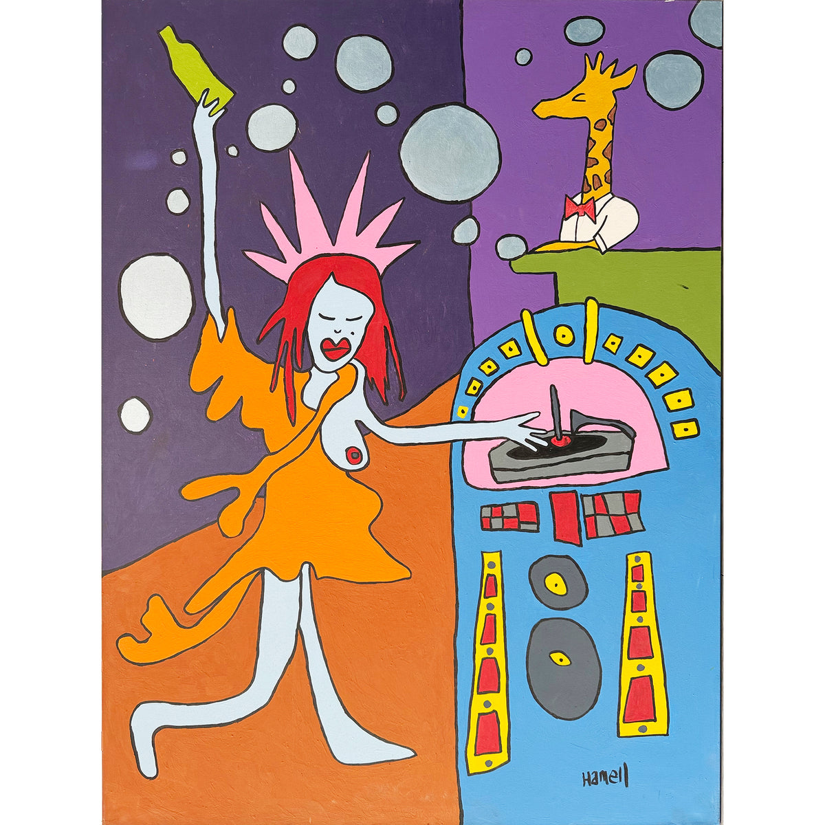 Bartender Giraffe Statue of Liberty Ed Hamell