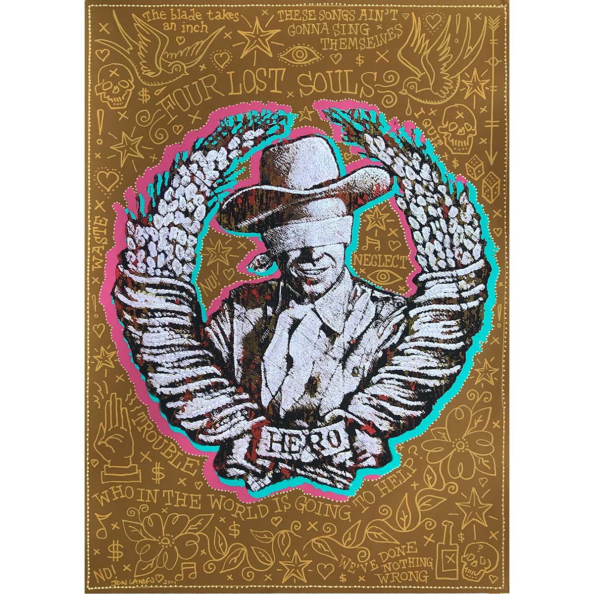Four Lost Souls - Who In The World Is Going To Help? Jon Langford