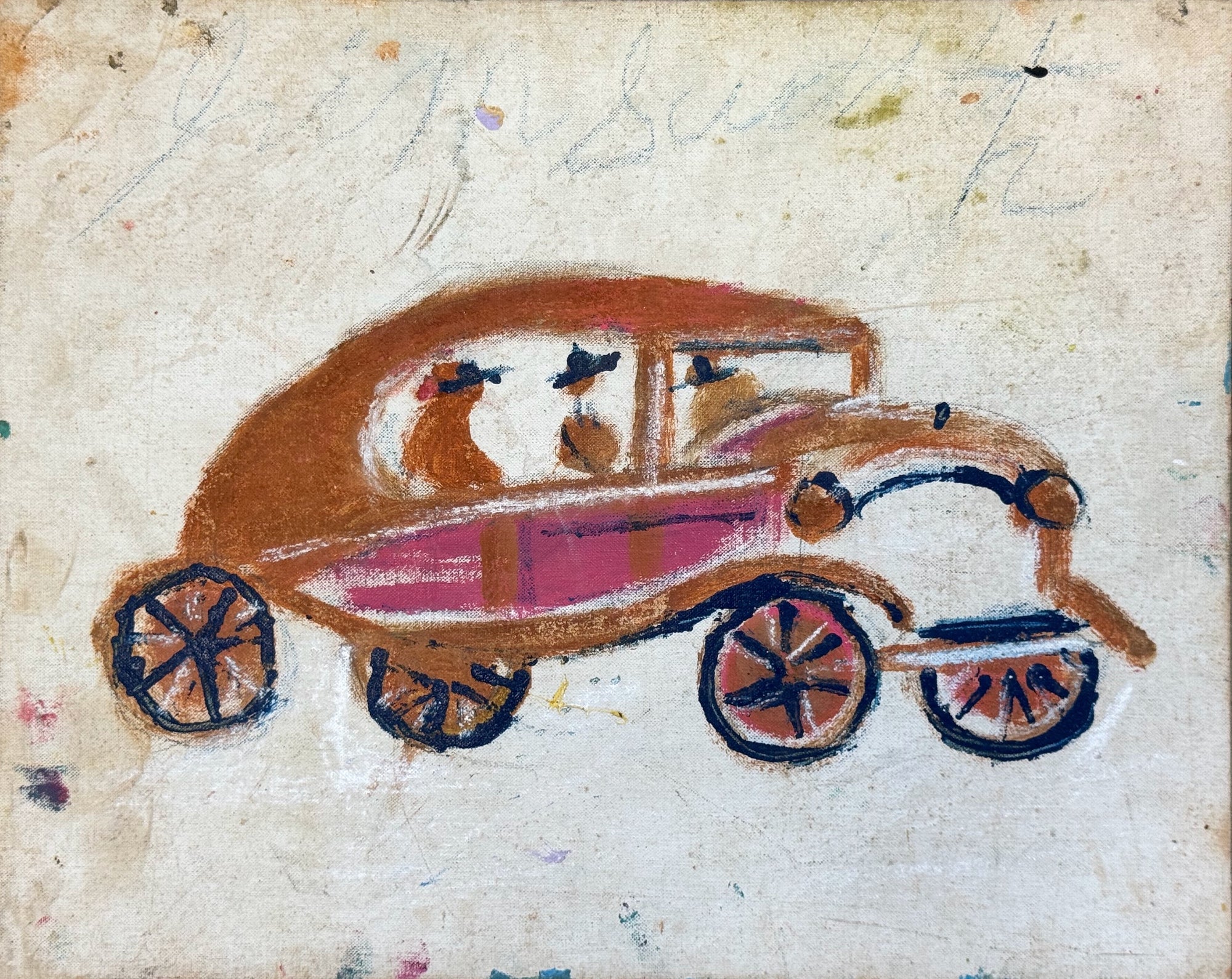 Old Car On White Jimmy Lee Sudduth