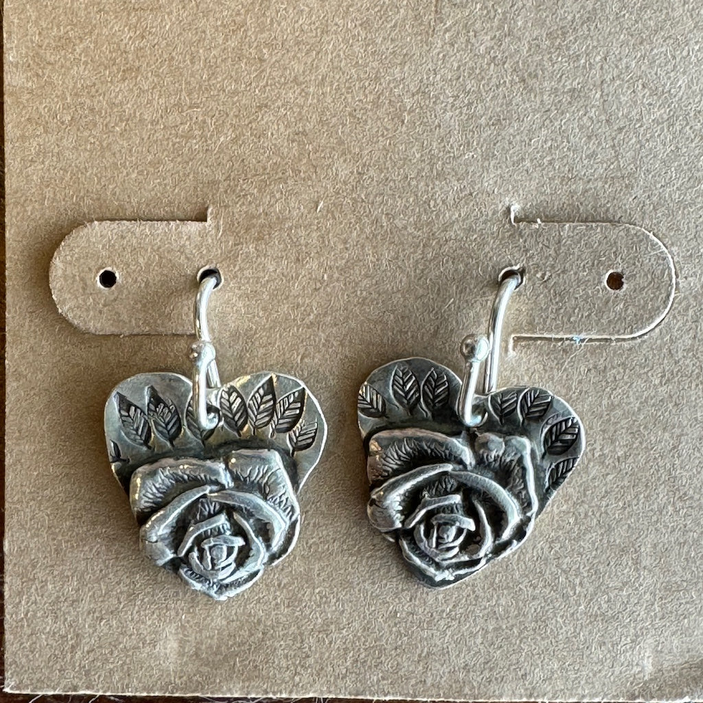 Rose Heart Earrings Margaret Sullivan