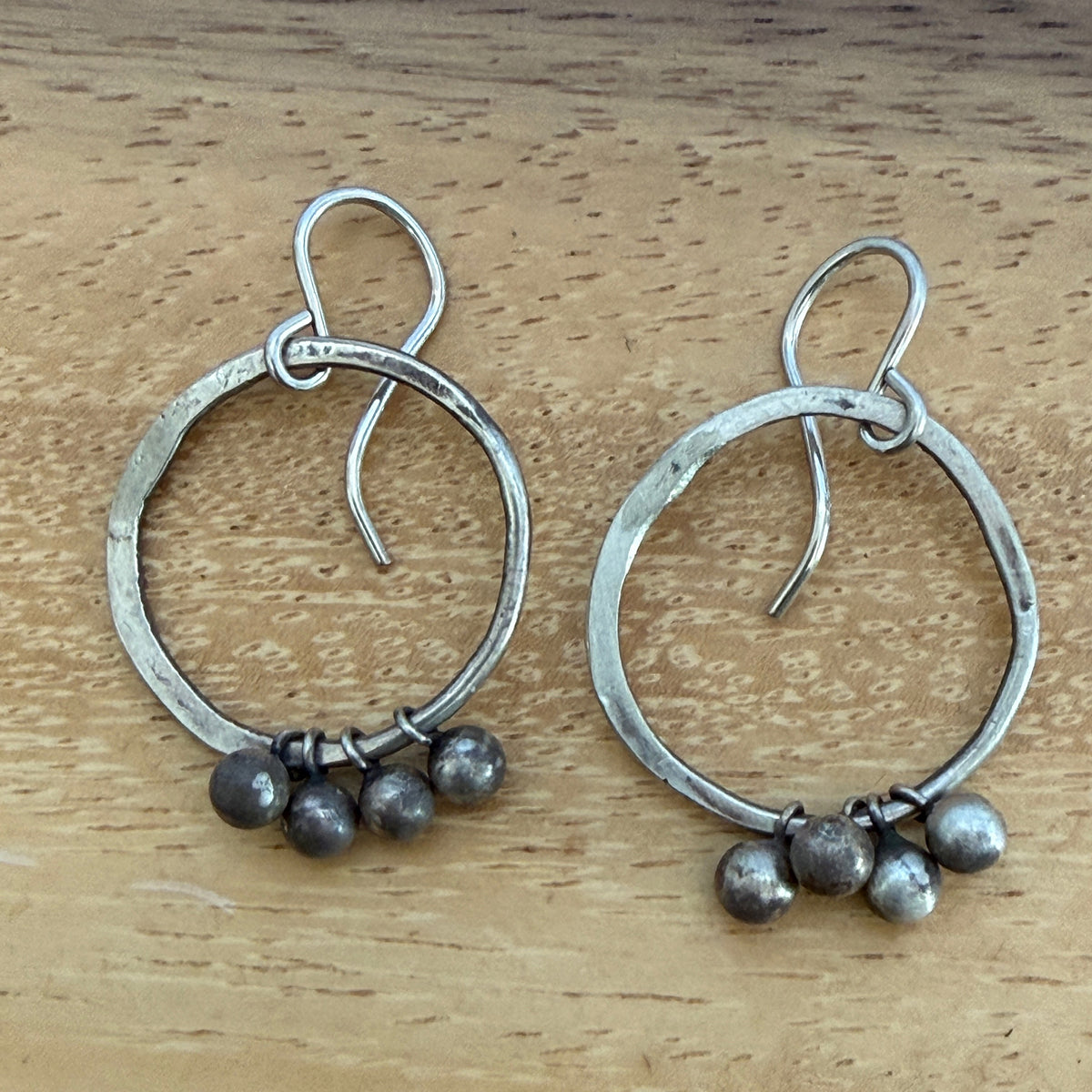 Ball Hoops Sterling Silver