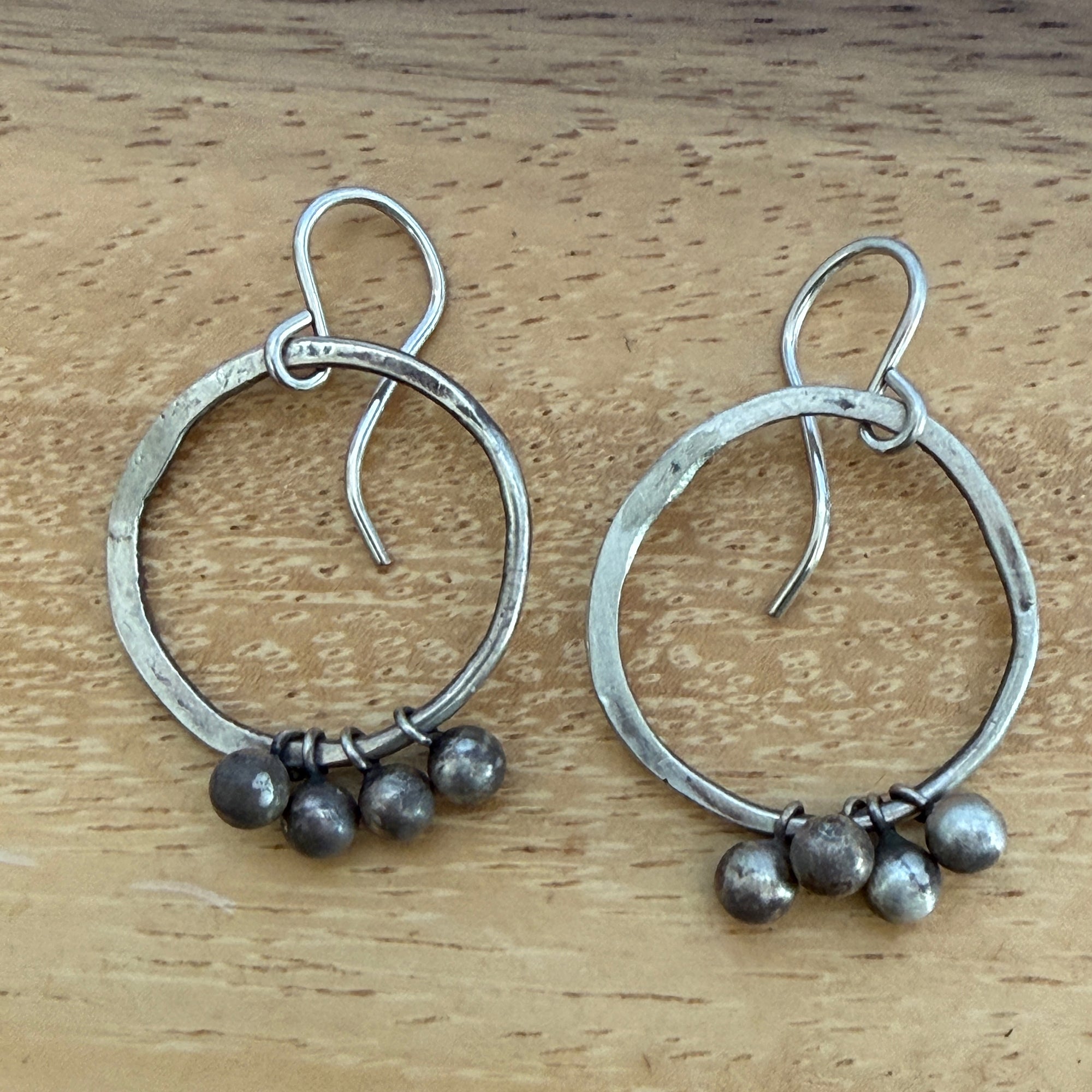 Ball Hoops Sterling Silver