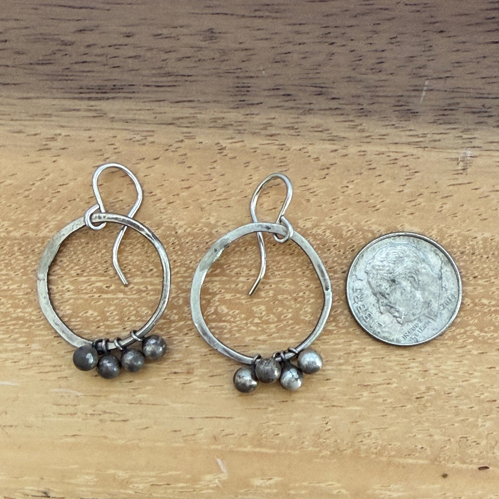 Ball Hoops Sterling Silver
