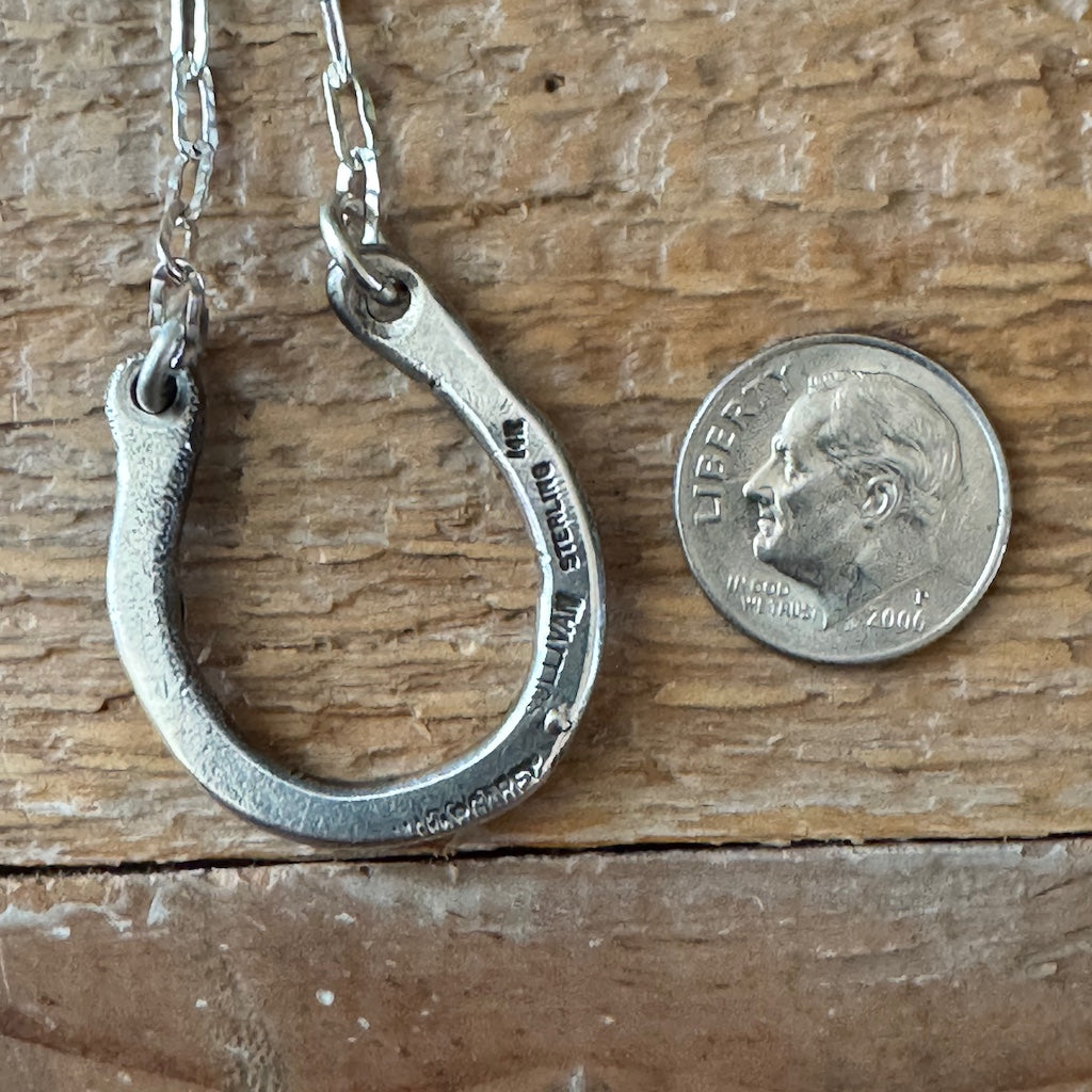 Chunky Silver & Gold Horseshoe Necklace Margaret Sullivan