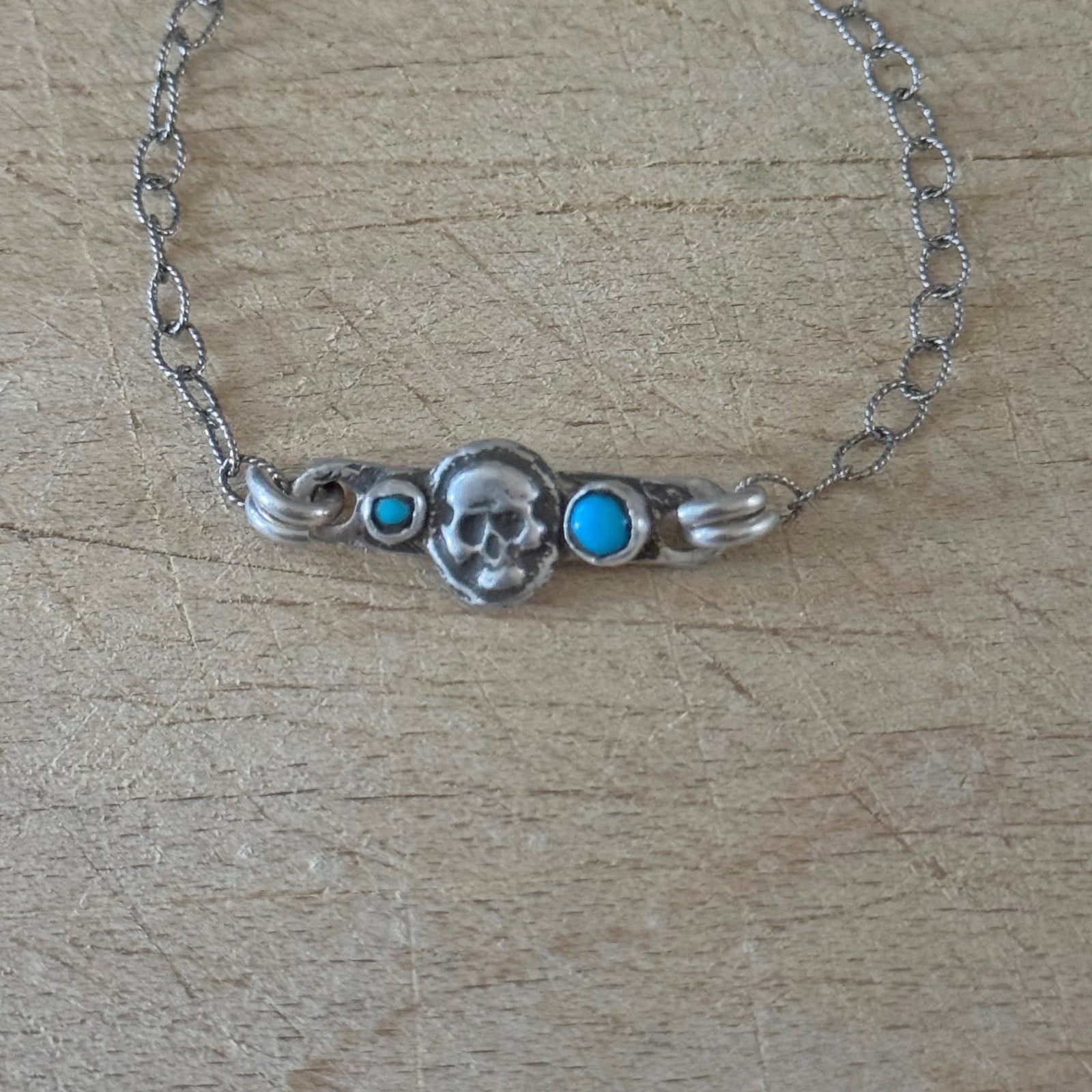 Tiny Skull Bar Necklace Margaret Sullivan