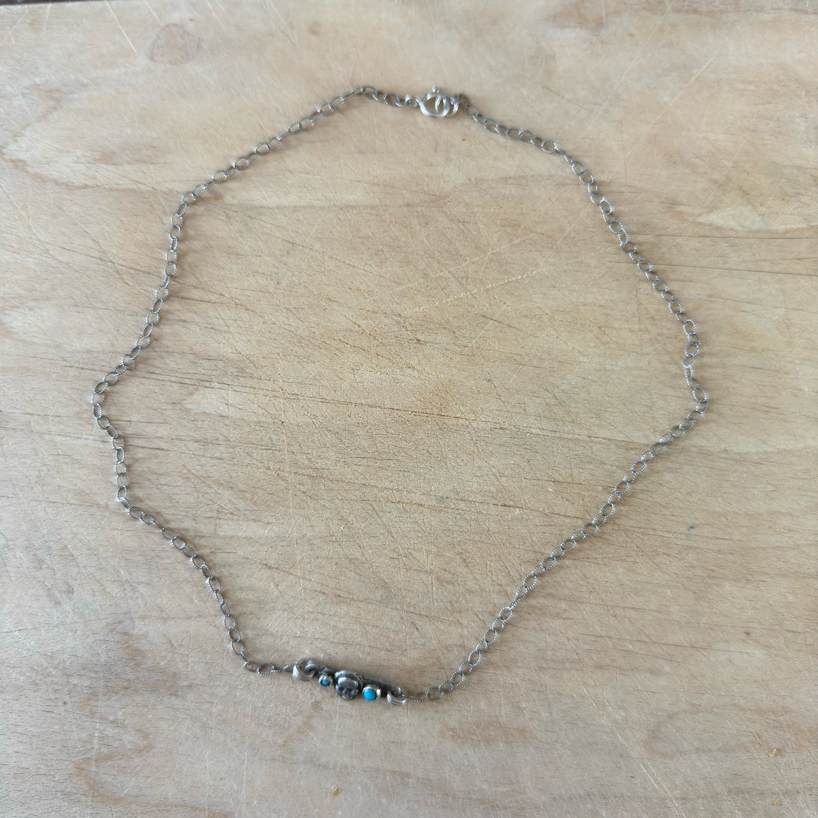 Tiny Skull Bar Necklace Margaret Sullivan