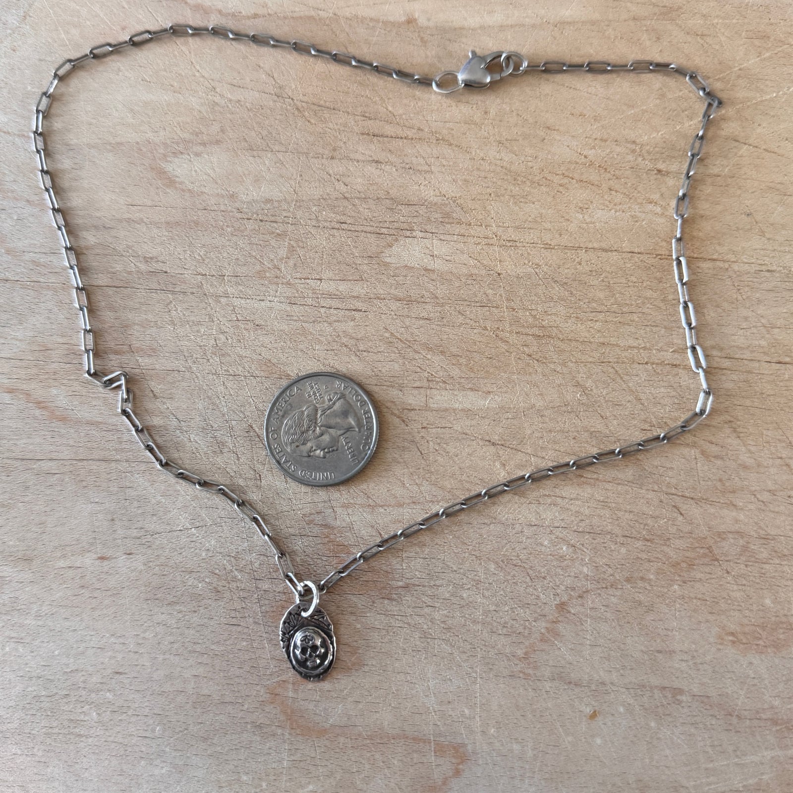 Tiny Skull Necklace Margaret Sullivan