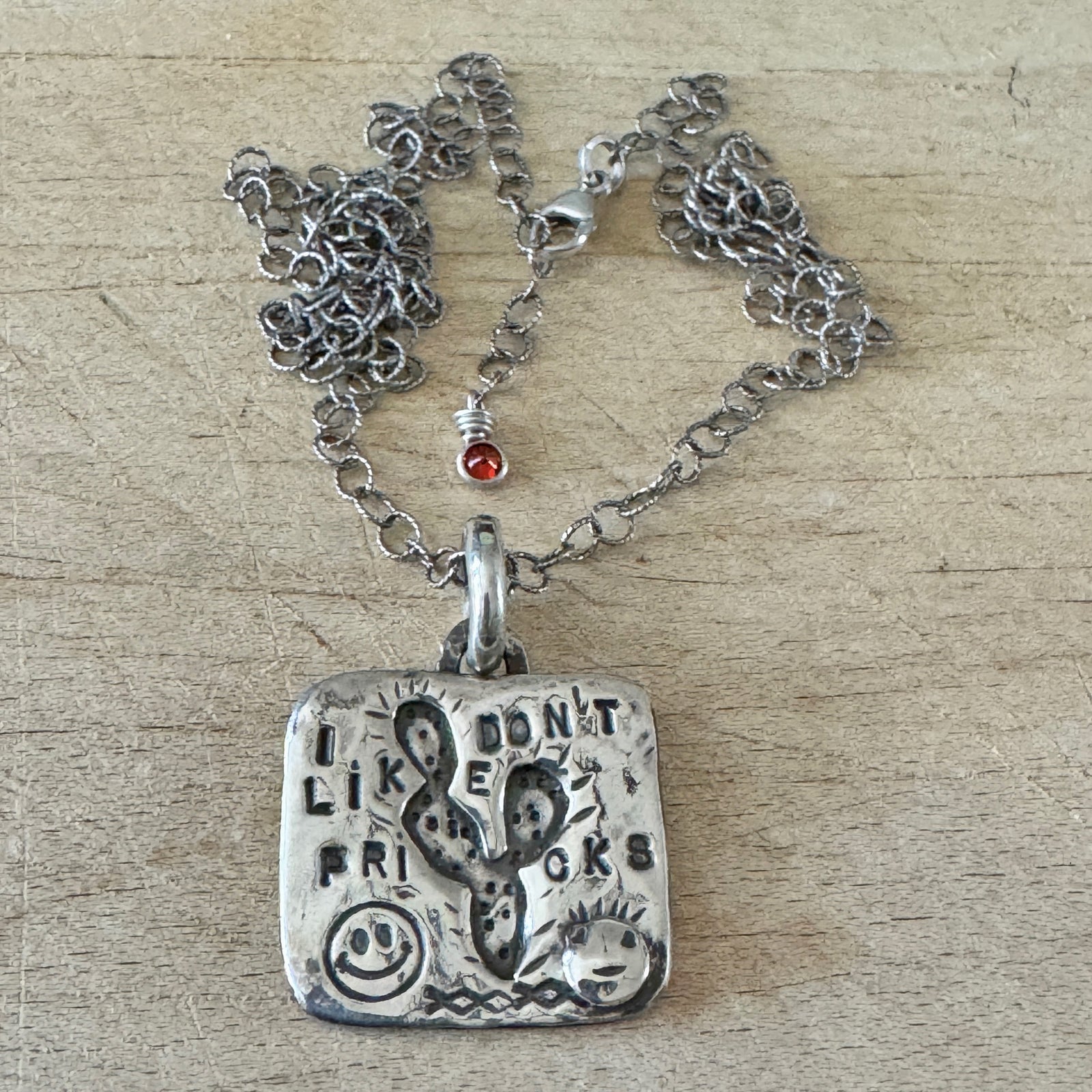 I Don't Like Pricks Cactus Necklace Margaret Sullivan