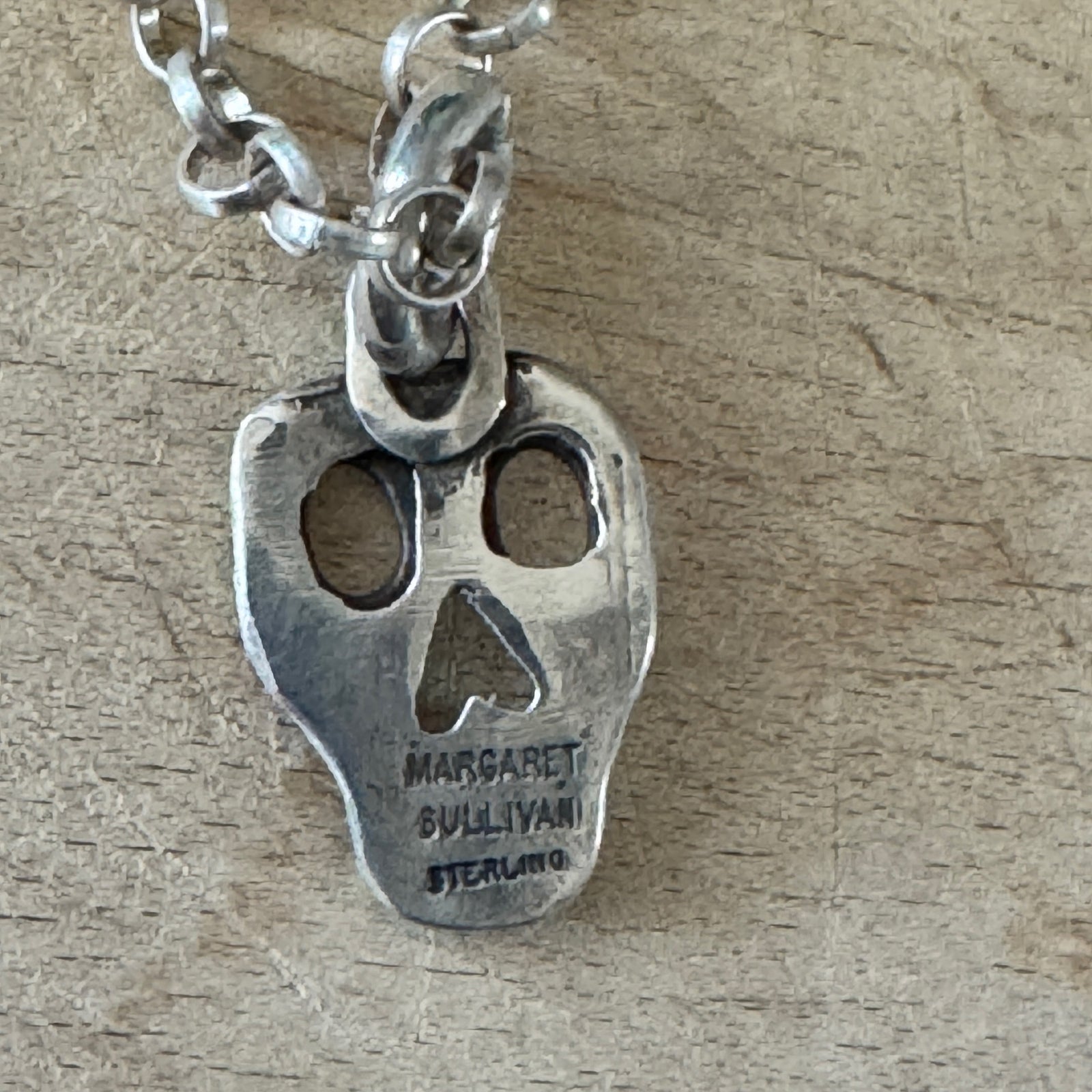 Bronze Eyes Skull Necklace Margaret Sullivan