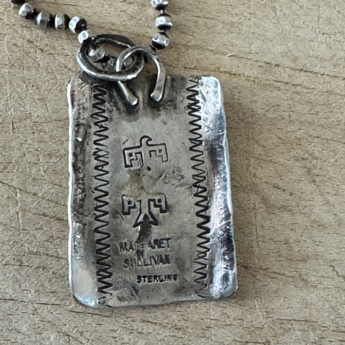 Large Square Skull Necklace Margaret Sullivan