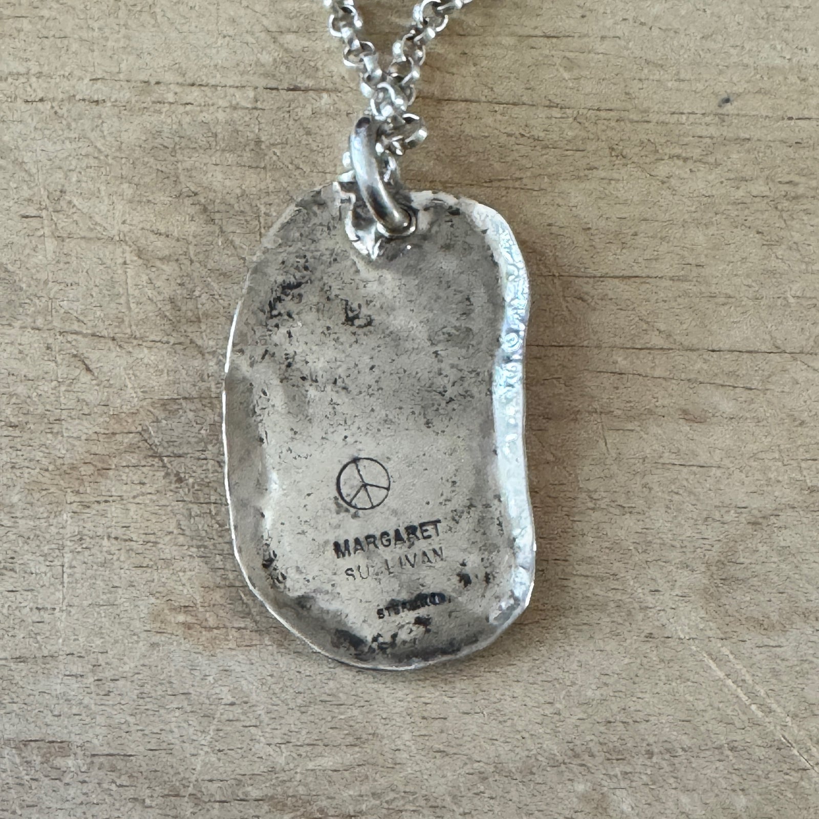 Silver & Copper Wolf Necklace Margaret Sullivan