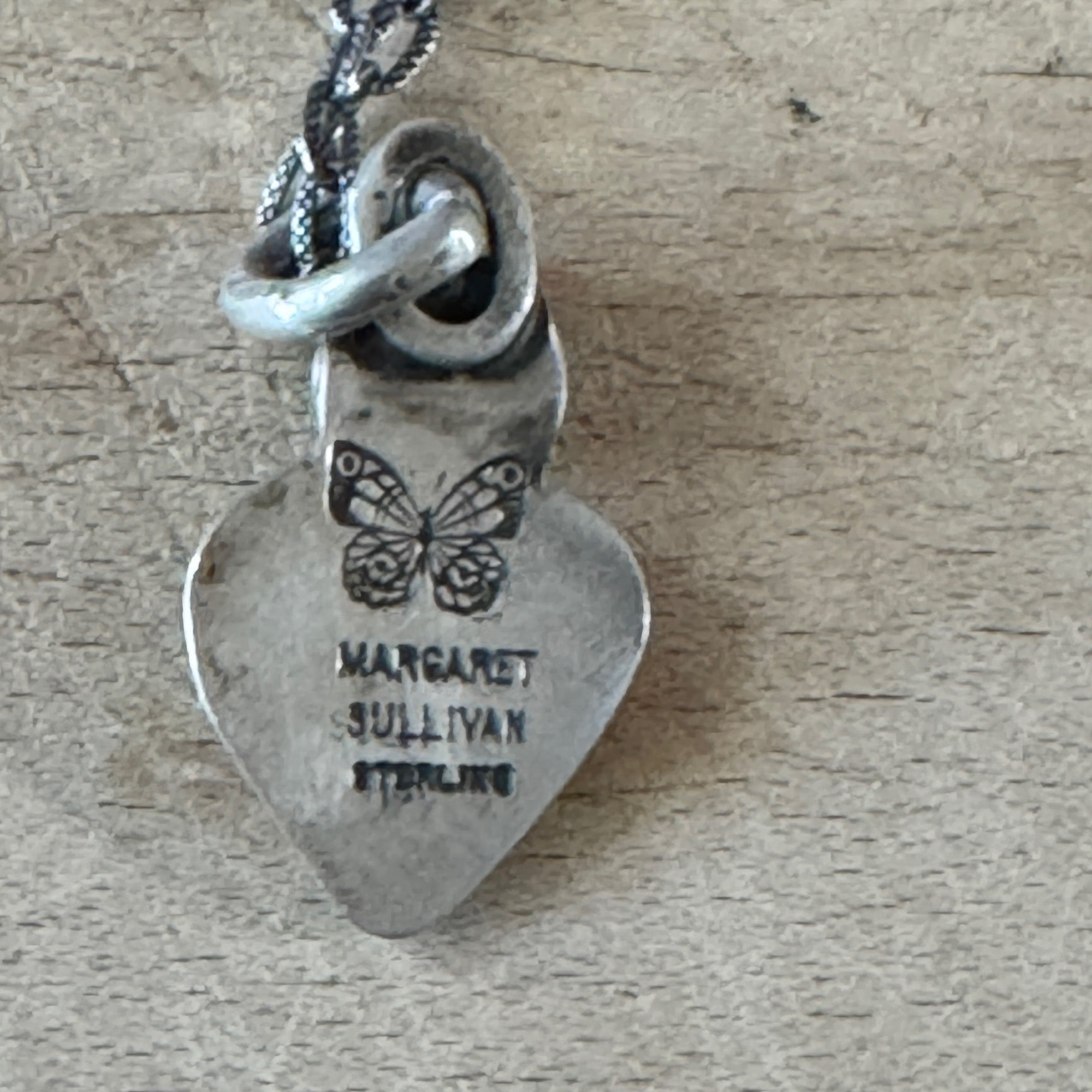 XOXO Silver Turquoise Heart Necklace Margaret Sullivan