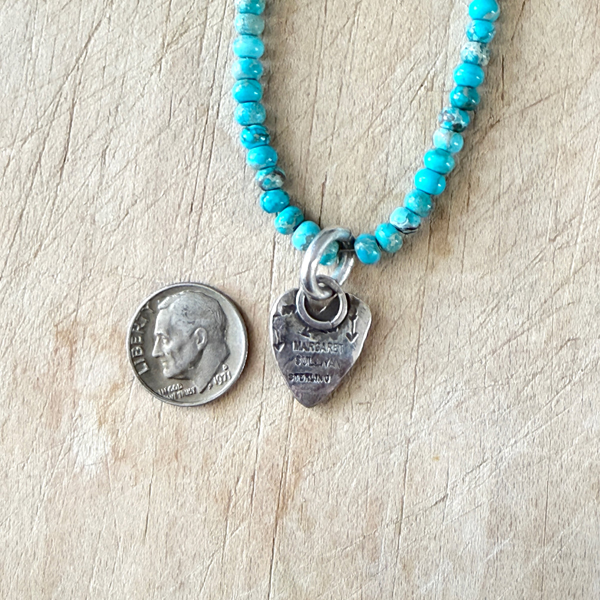 Silver Turquoise Heart Necklace Margaret Sullivan