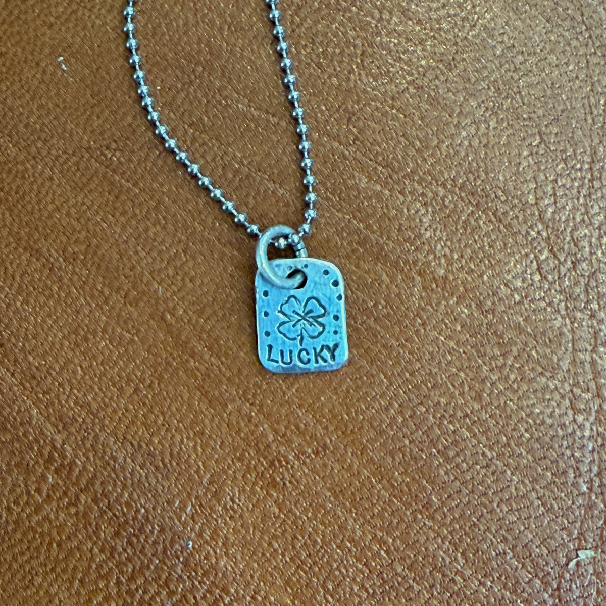 Silver Brass Charm Necklace - Lucky Margaret Sullivan