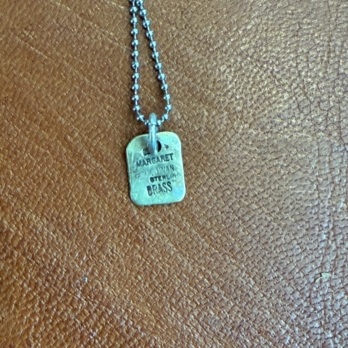 Silver Brass Charm Necklace - Lucky Margaret Sullivan