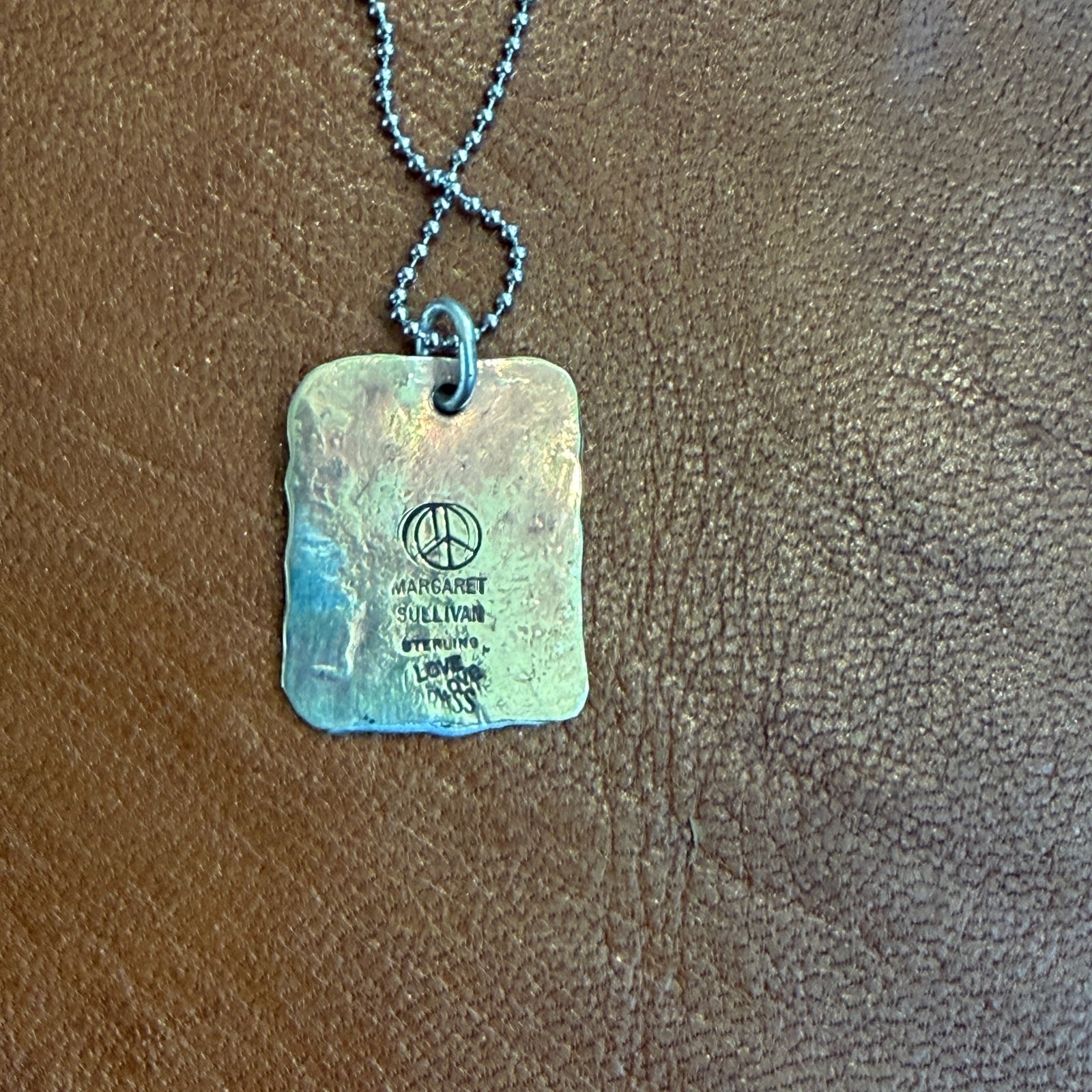 Silver Brass Charm Necklace - Super Bad Margaret Sullivan