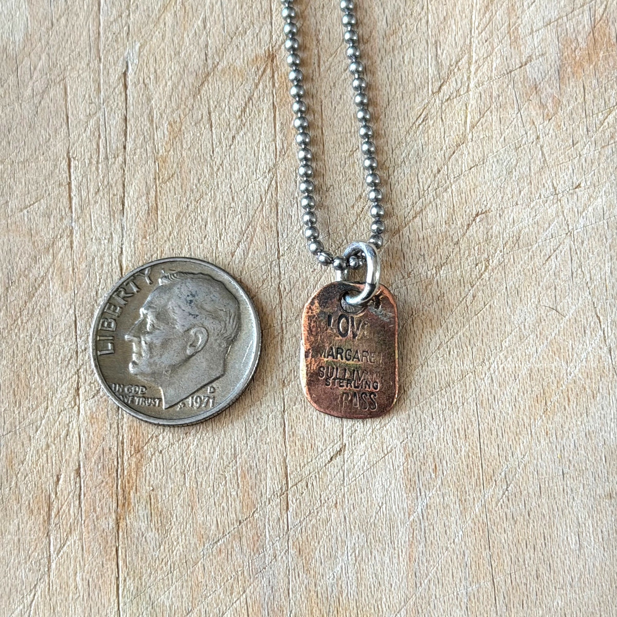 Silver Brass Skull Necklace Margaret Sullivan