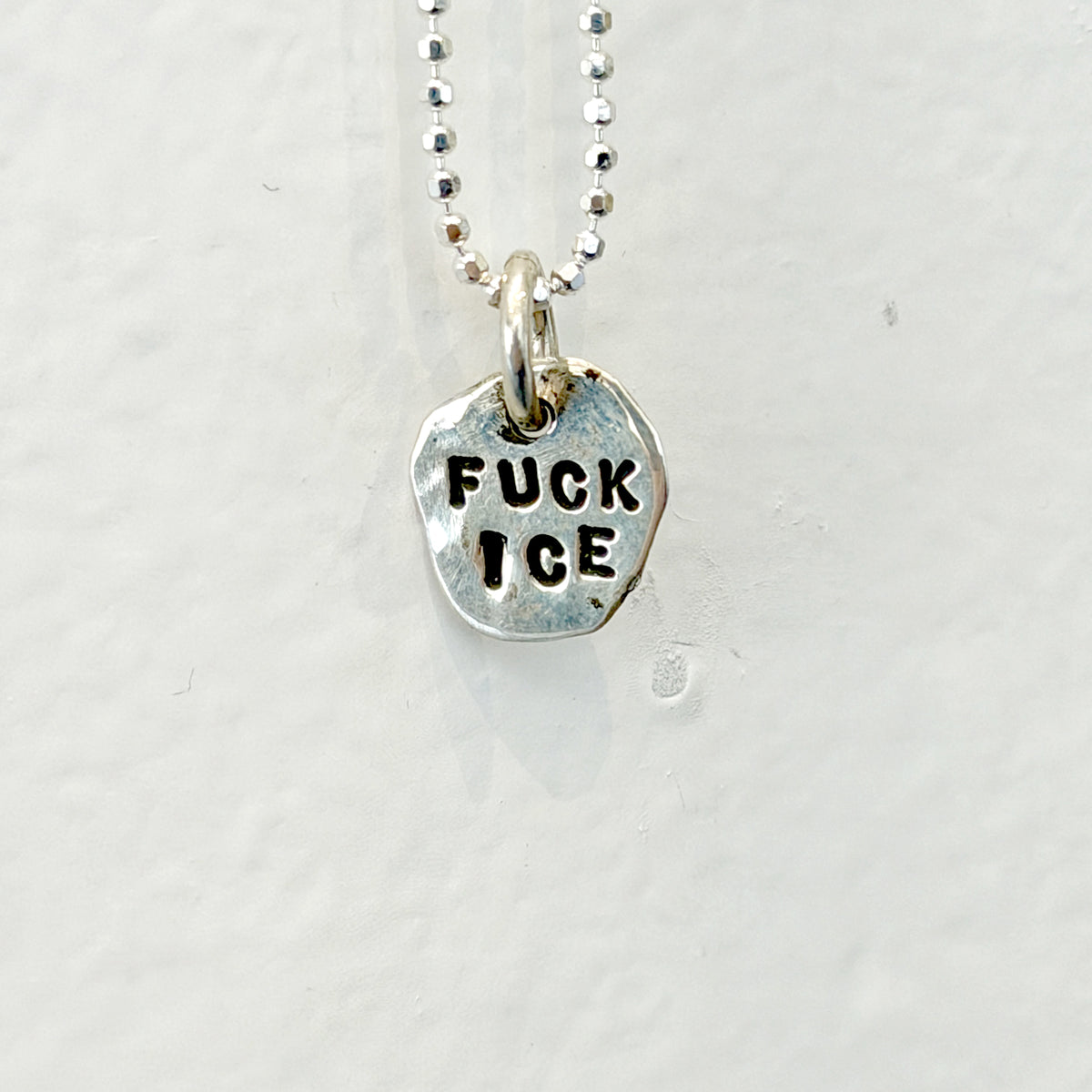 Tiny Fuck Ice Necklace Margaret Sullivan