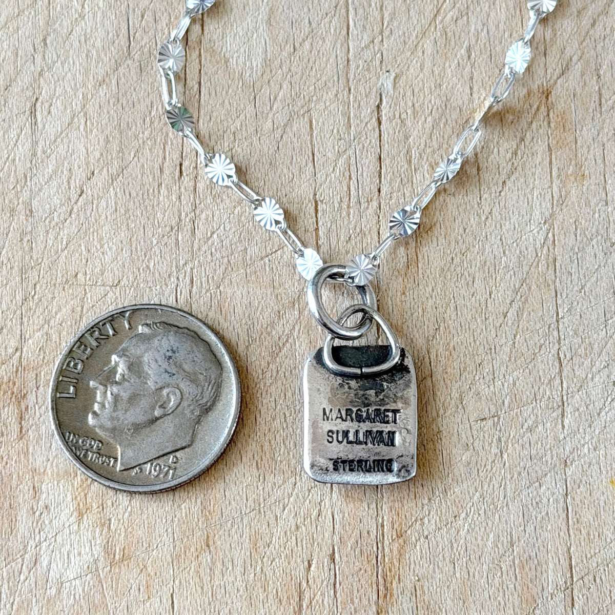 Tiny Silver Moon & Star Necklace Margaret Sullivan