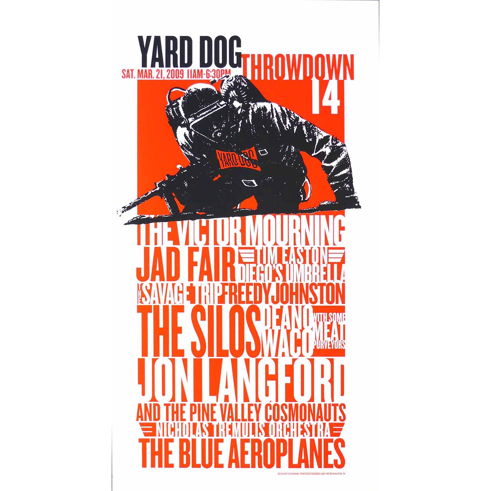 Yard Dog Throwdown 14 - 2009 Poster Yard Dog