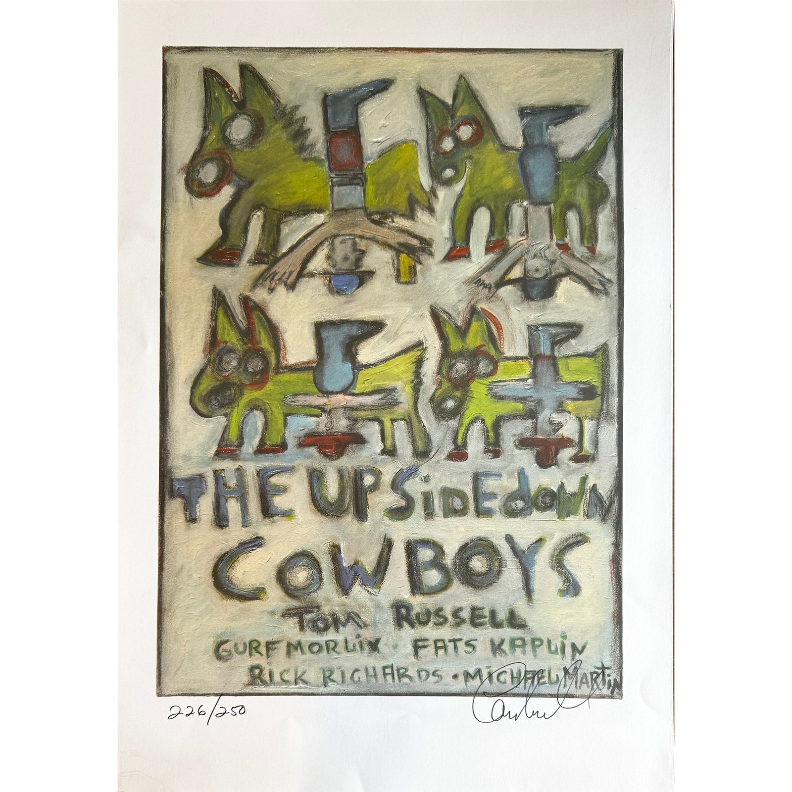 Tom Russell & The Upsidedown Cowboys Poster Tom Russell