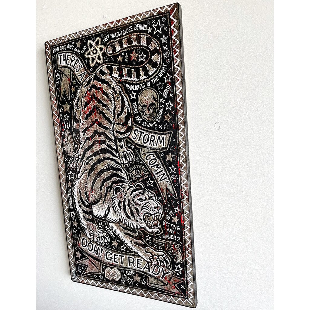 Storm Comin' Ooh! Get Ready - Large Print Jon Langford